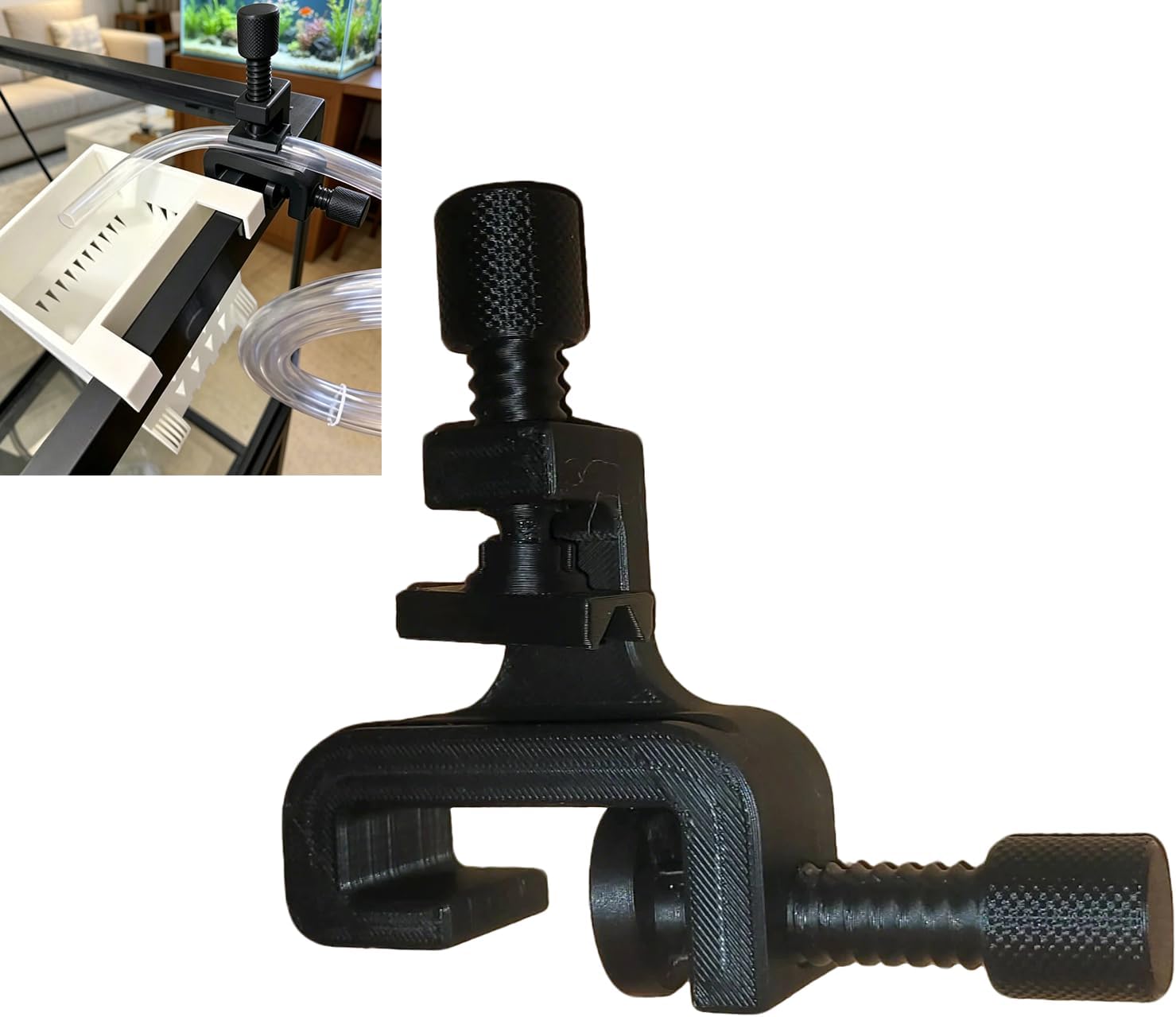 ホースバスケットクランプ、水槽パイプ固定クランプ、調整可能な - Plastic Pipe Clip のレビューと価格