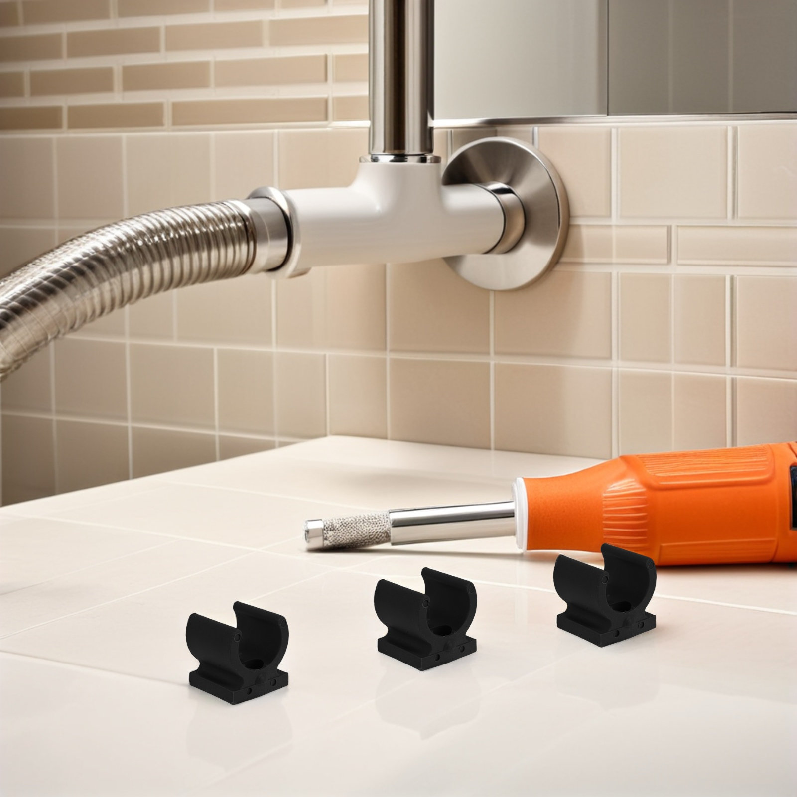 20個入り 便器椅子用パイプクランプ トイレシートライザー  - Plastic Pipe Clip のレビューと価格