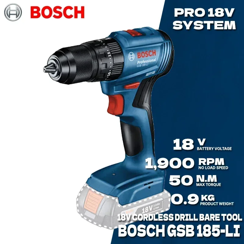 ボッシュ GSB 185-LI ブラシレスコードレスインパク - Bosch Drill Gsb 18V のレビューと価格