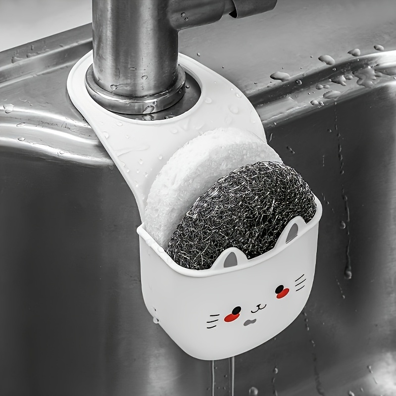 漫画猫バスケットソフトバックル蛇口スポンジブラケットシリコン - Silicone Tap Washer のレビューと価格